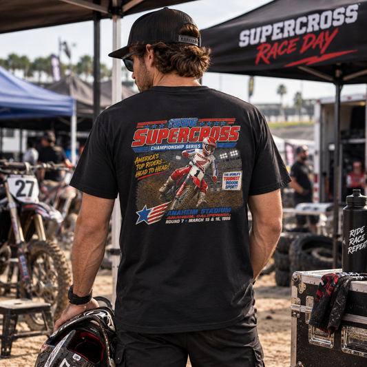 Supercross 1986 Motocross T-Shirt – Vintage Dirt-Bike-Shirt