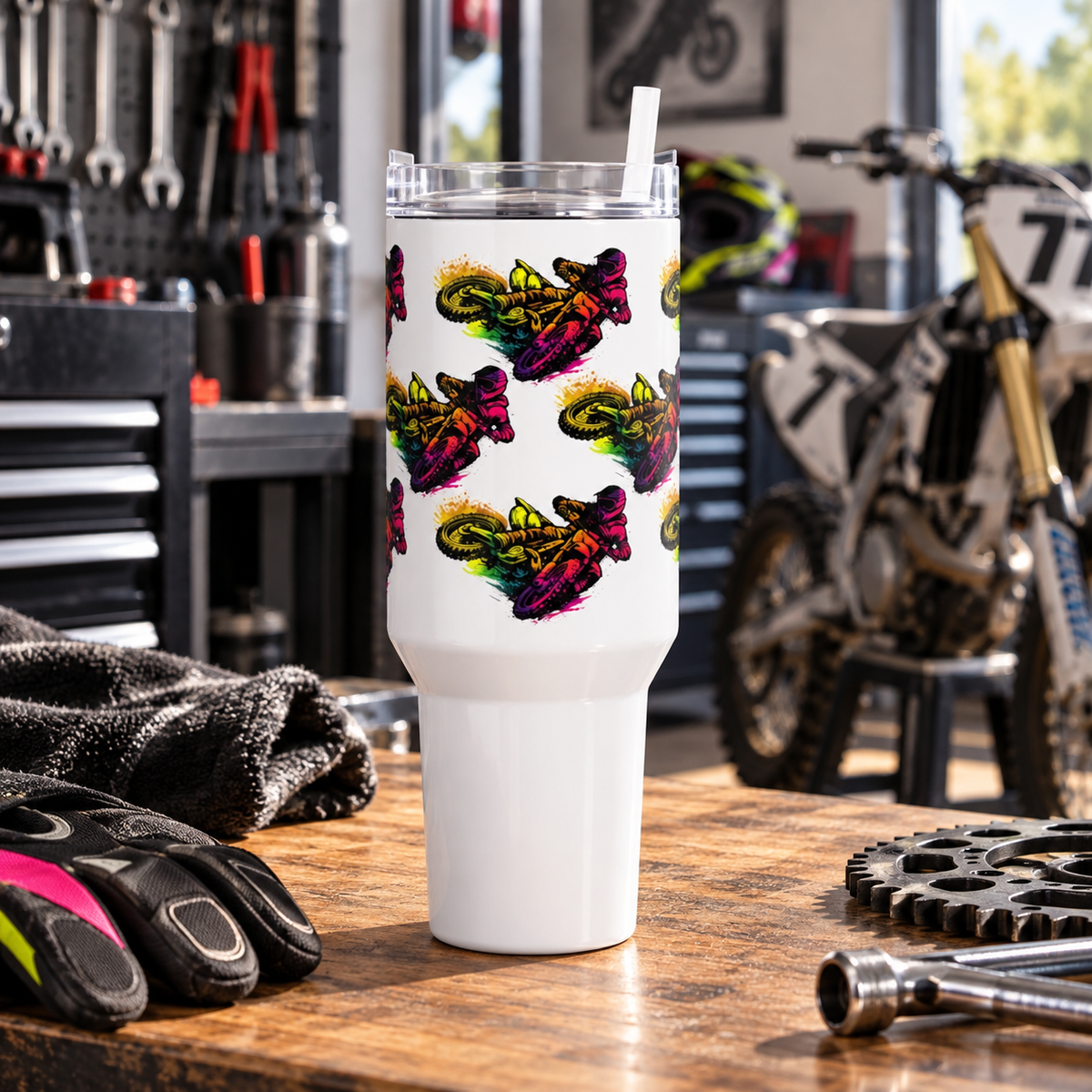 Moto Dirt Bike Isolierbecher 1,2l