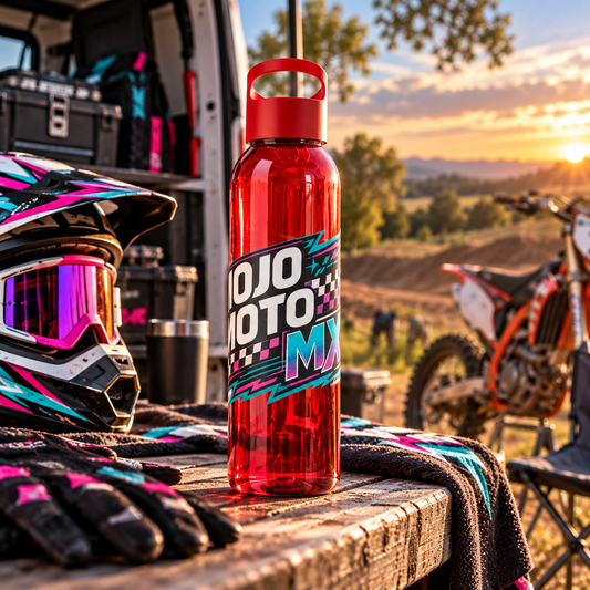 Mojo Moto MX Retro Racing Logo Water Bottle – 21.9oz MX Bottle