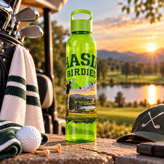 Chasing Birdies Golf Water Bottle – Full Wrap Golfer Design