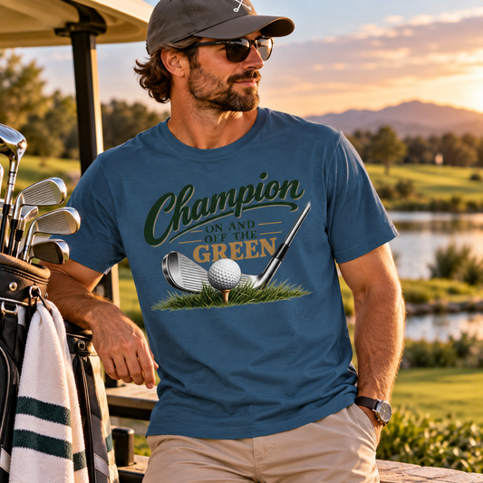 Champion On and Off the Green Golf T-Shirt – Golfer Tee