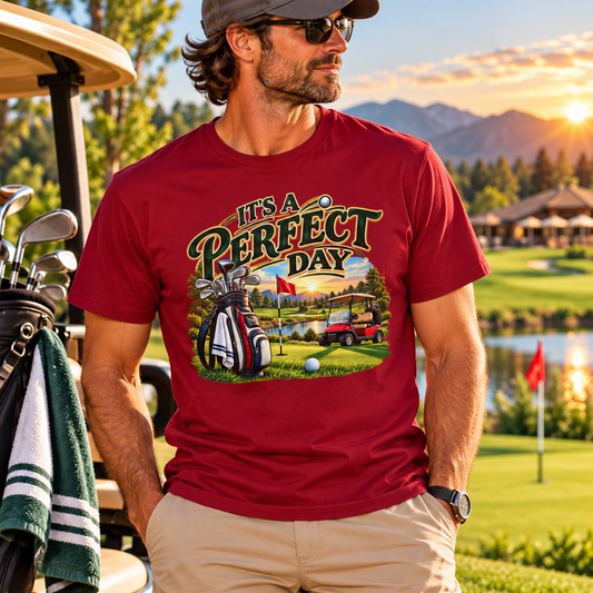 Es ist ein perfekter Tag Golf-T-Shirt – Golfer-Grafik-T-Shirt