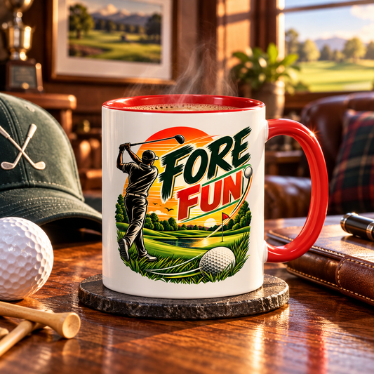 Fore Fun Golf-Tasse – Retro-Golfer-Tasse