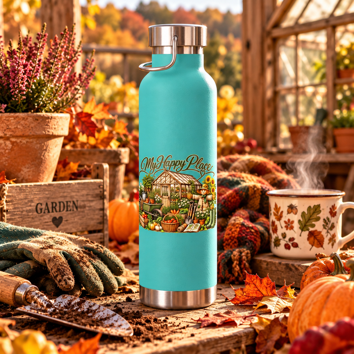 My Happy Place Greenhouse Insulated Flask