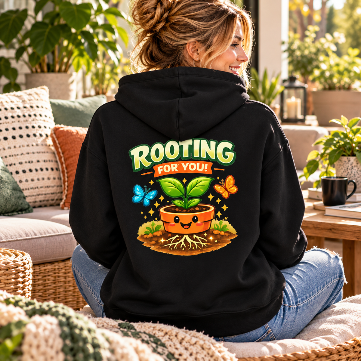 Rooting For You – Back Print Hoodie