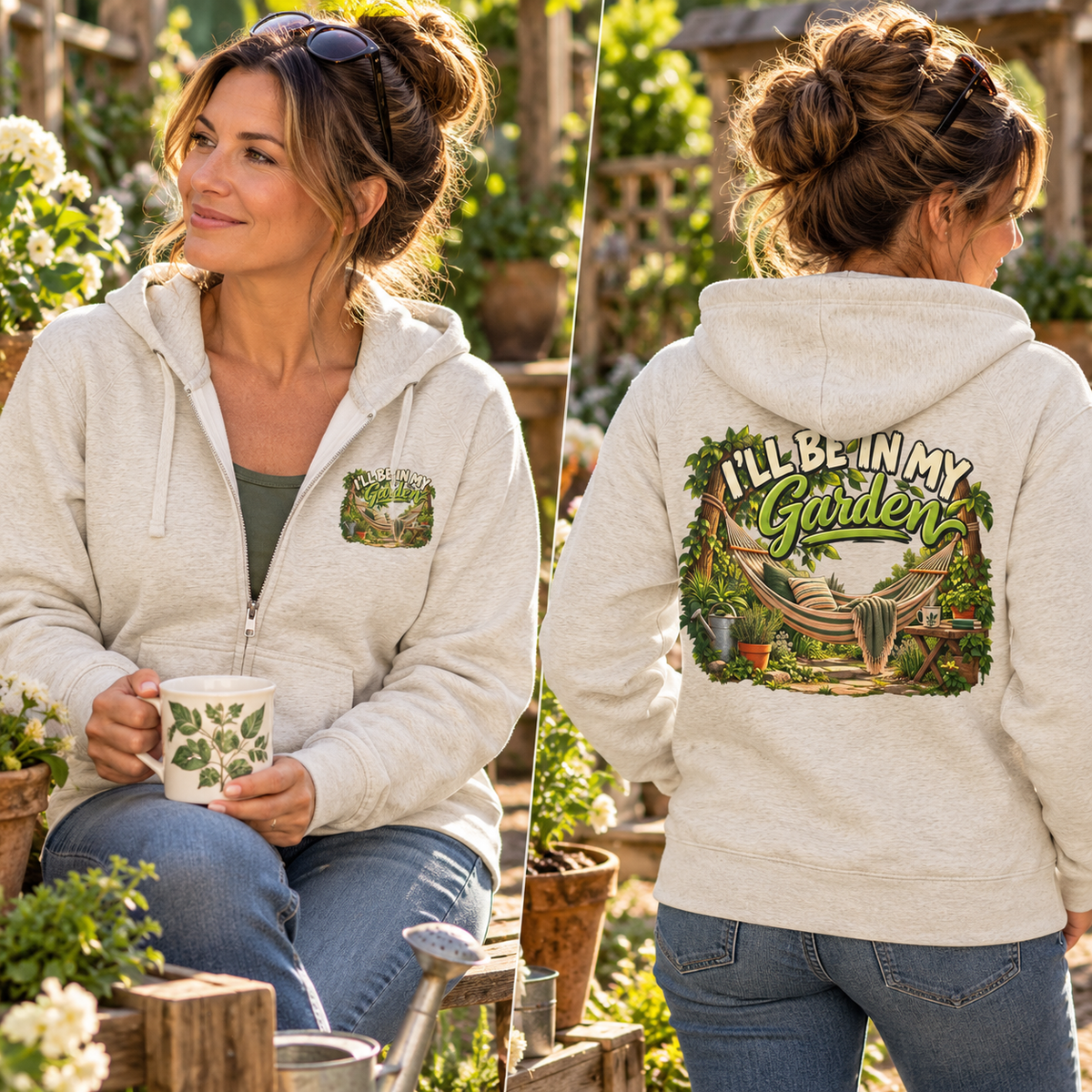 I'll Be in My Garden – Full Zip Hoodie