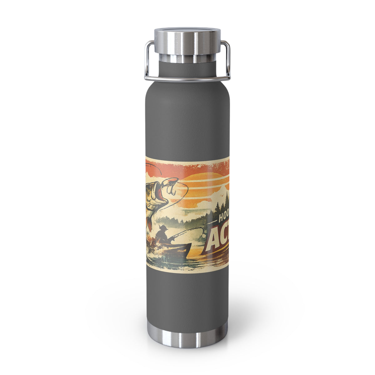 Hooked on Action Insulated Flask – Retro Fishing Flask