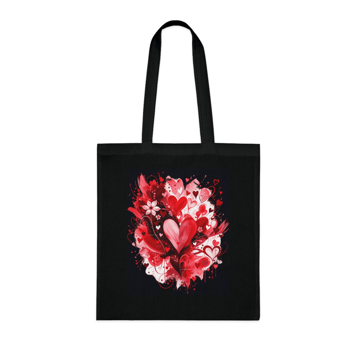 Floral Hearts Tote Bag | Heart & Floral Shopper