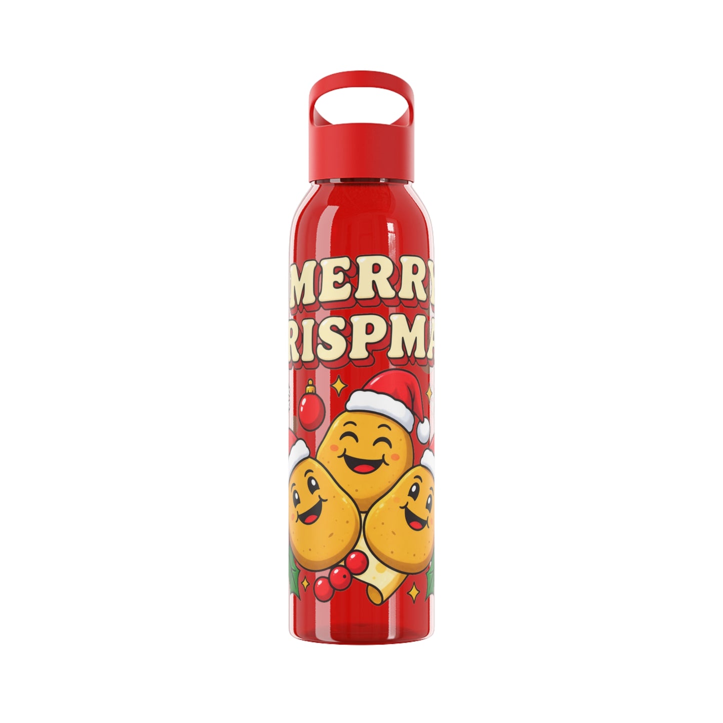 Merry Crispmas Christmas Water Bottle – Festive Drinks Bottle
