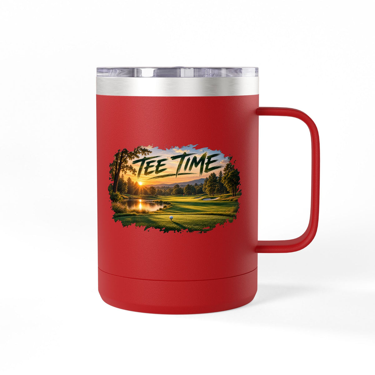 Tee Time Golf Insulated Mug – 15oz Stainless Steel Tumbler