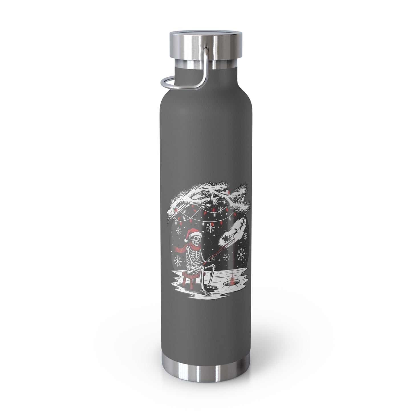 Merry Fishing Christmas Insulated Flask – Festive Fishing Bottle