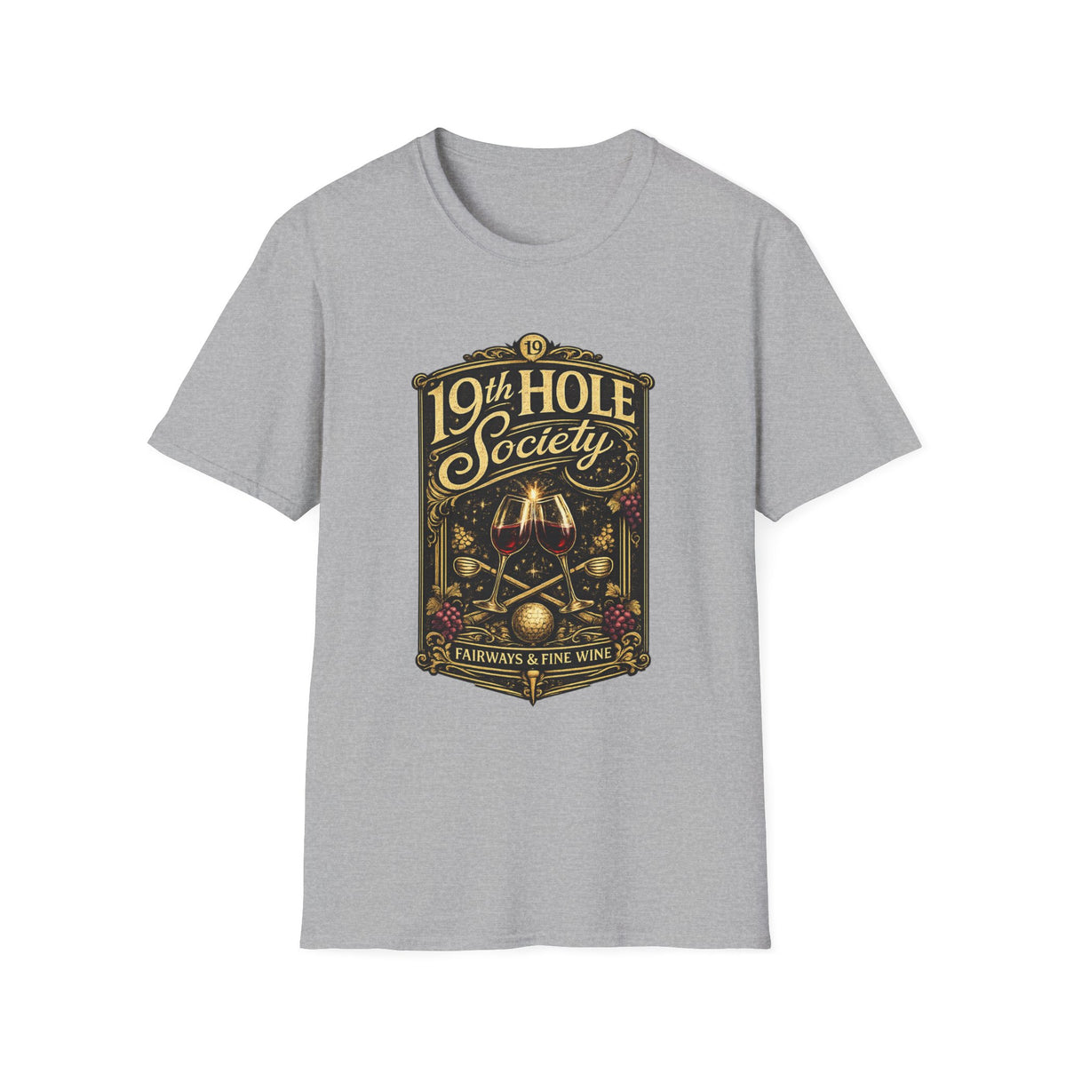 19th Hole Society Fairways and Fine Wine T-Shirt