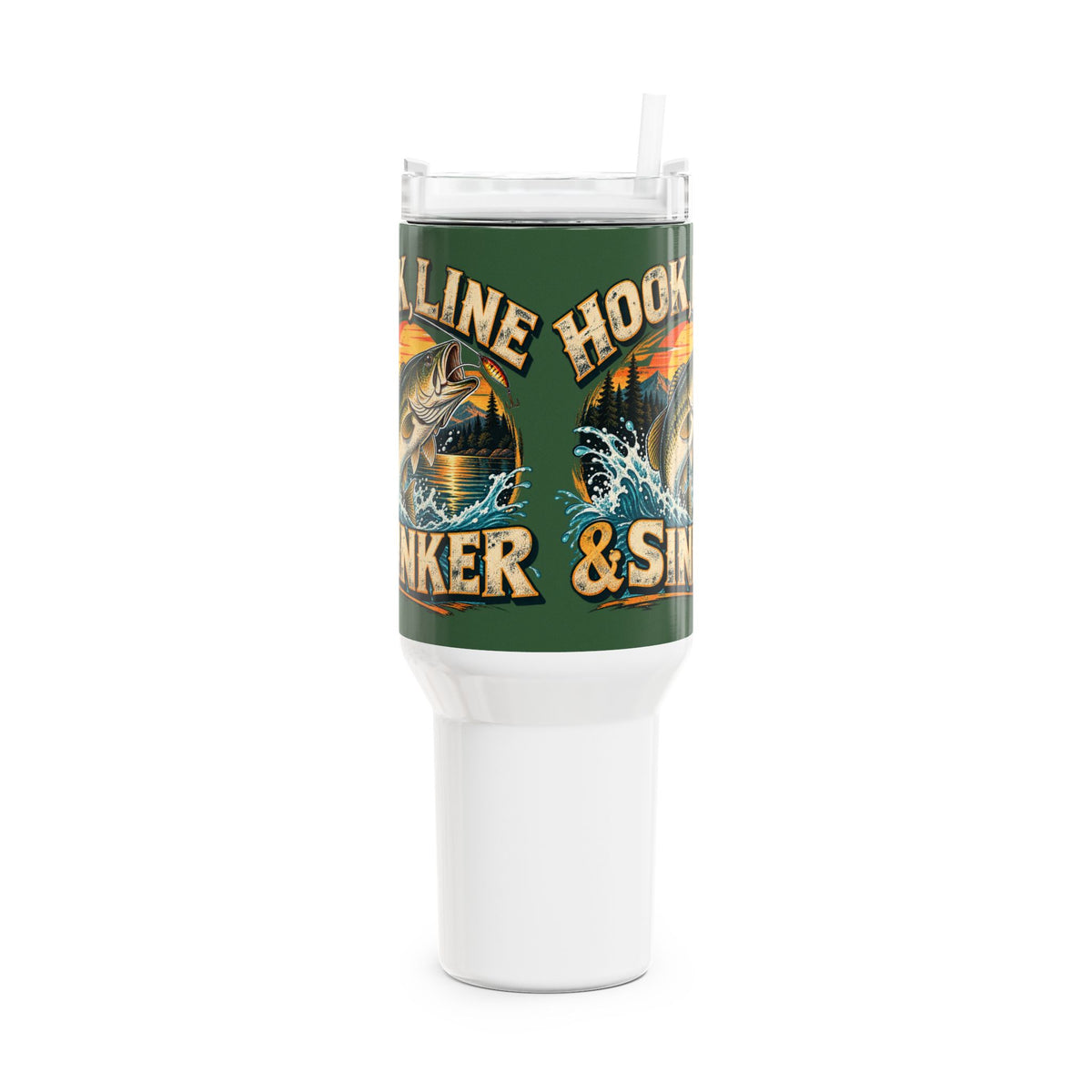 Hook, Line & Sinker 40oz Tumbler – Vintage Fishing Tumbler