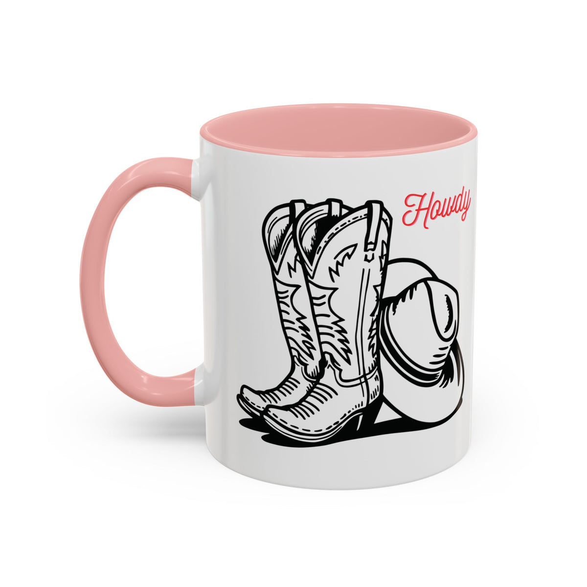 Mug de café chapeau et bottes de cowboy, mug de cowboy rustique, vaisselle de style western, cadeau pour cowgirl, cadeau pour les éleveurs