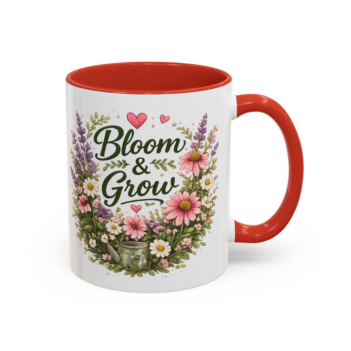 Bloom & Grow Floral Accent Ceramic Mug