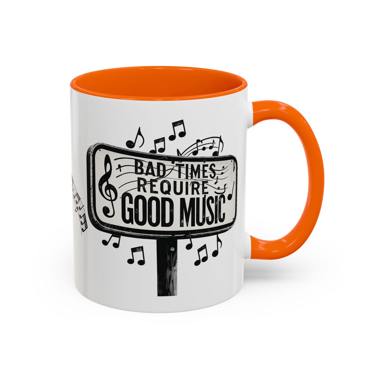 Tasse à café Accent Les mauvais moments exigent de la bonne musique Tasse citation musicale 325 ml