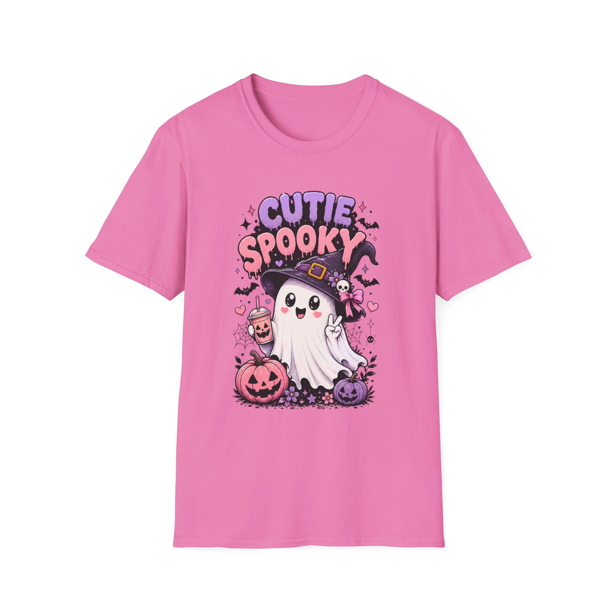 Cutie Spooky Ghost Halloween T-Shirt – Cute Graphic Tee