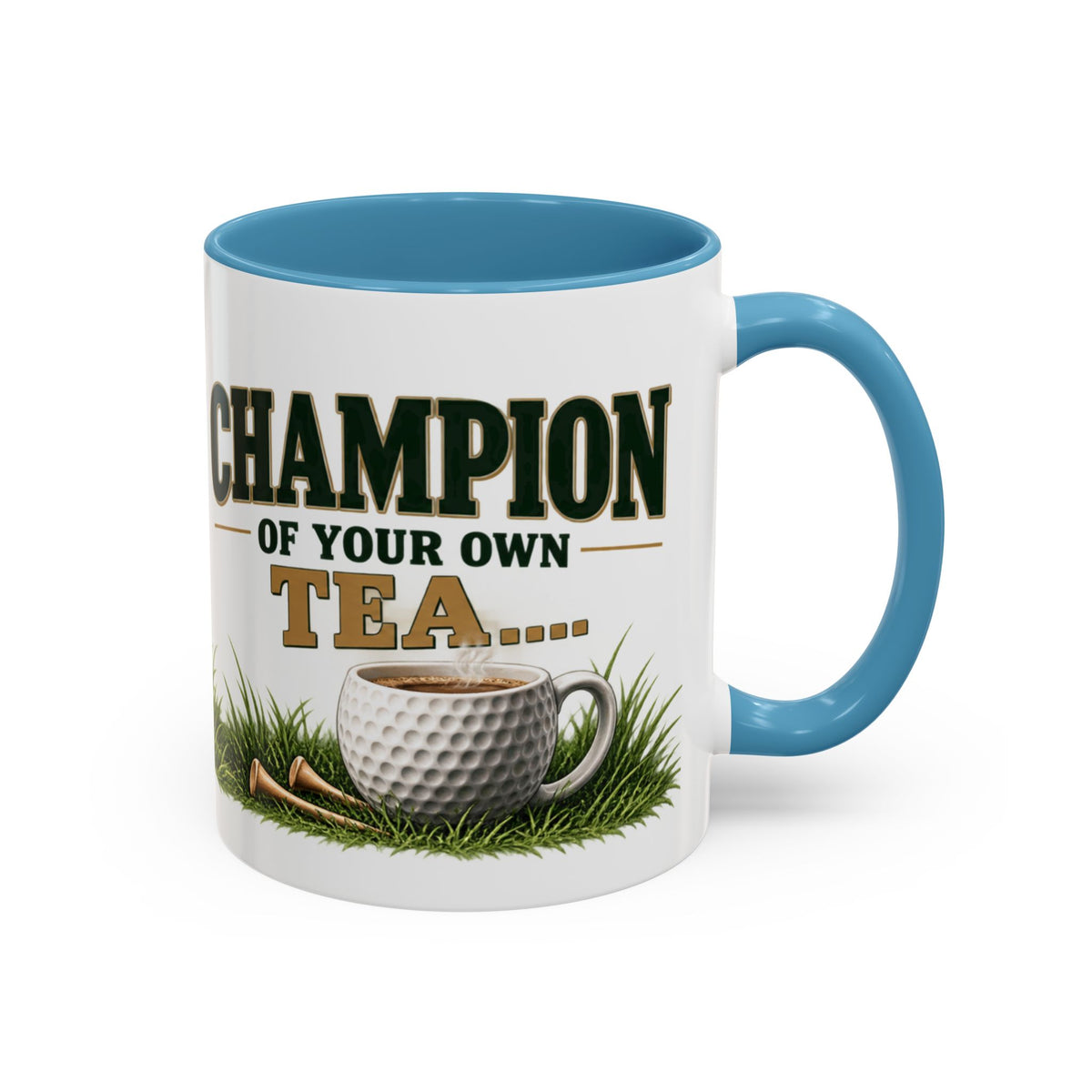 Golf Champion Accent Mug – Wraparound Golfer Design