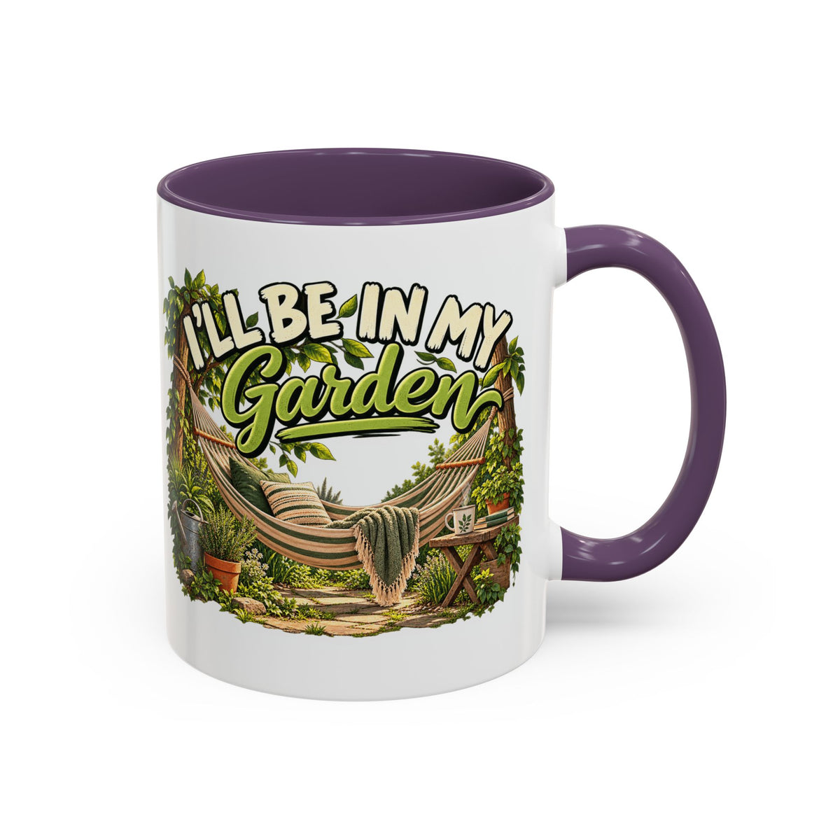 Ich bin im Garten Tasse
