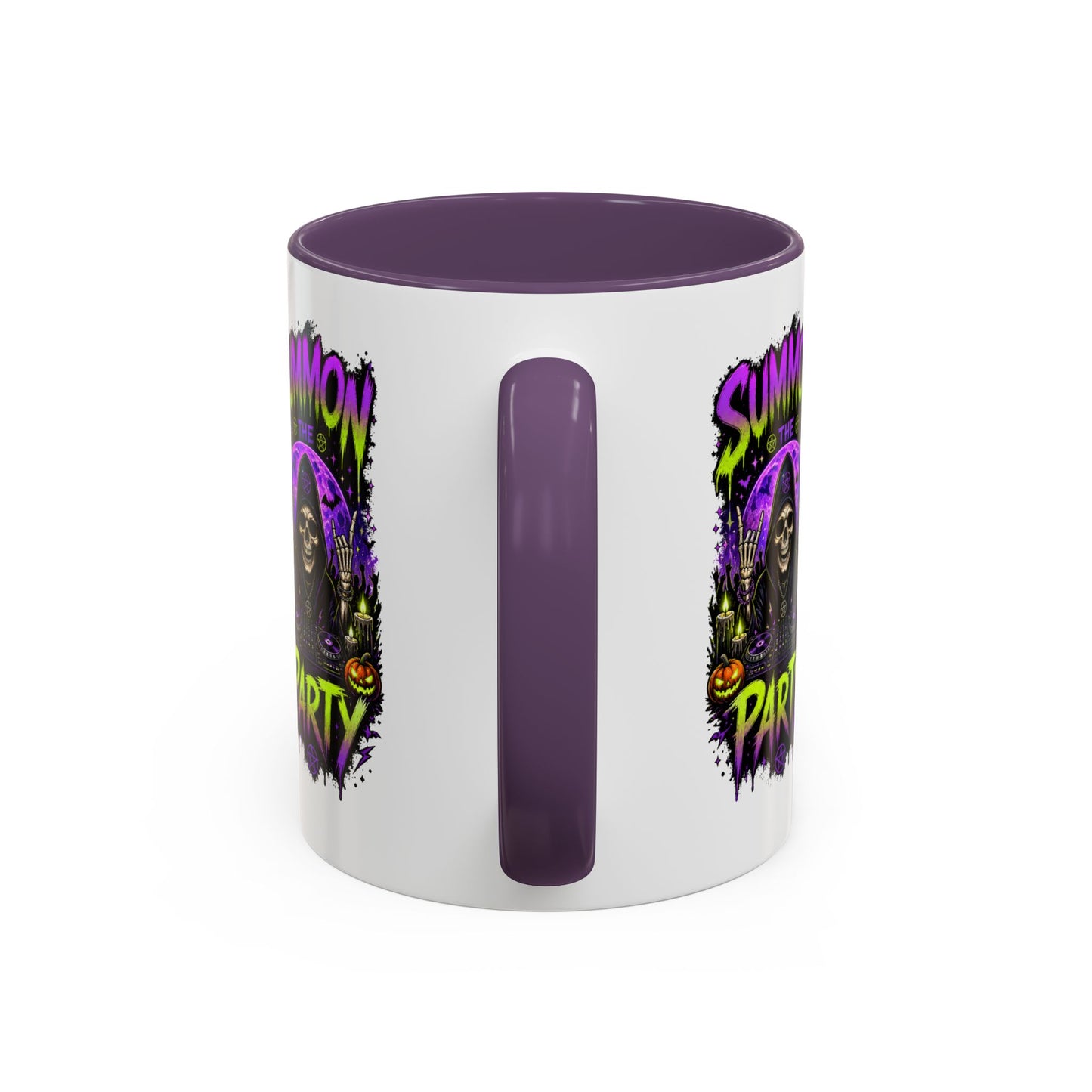 Summon the Party Halloween Accent Mug – Skeleton DJ Mug