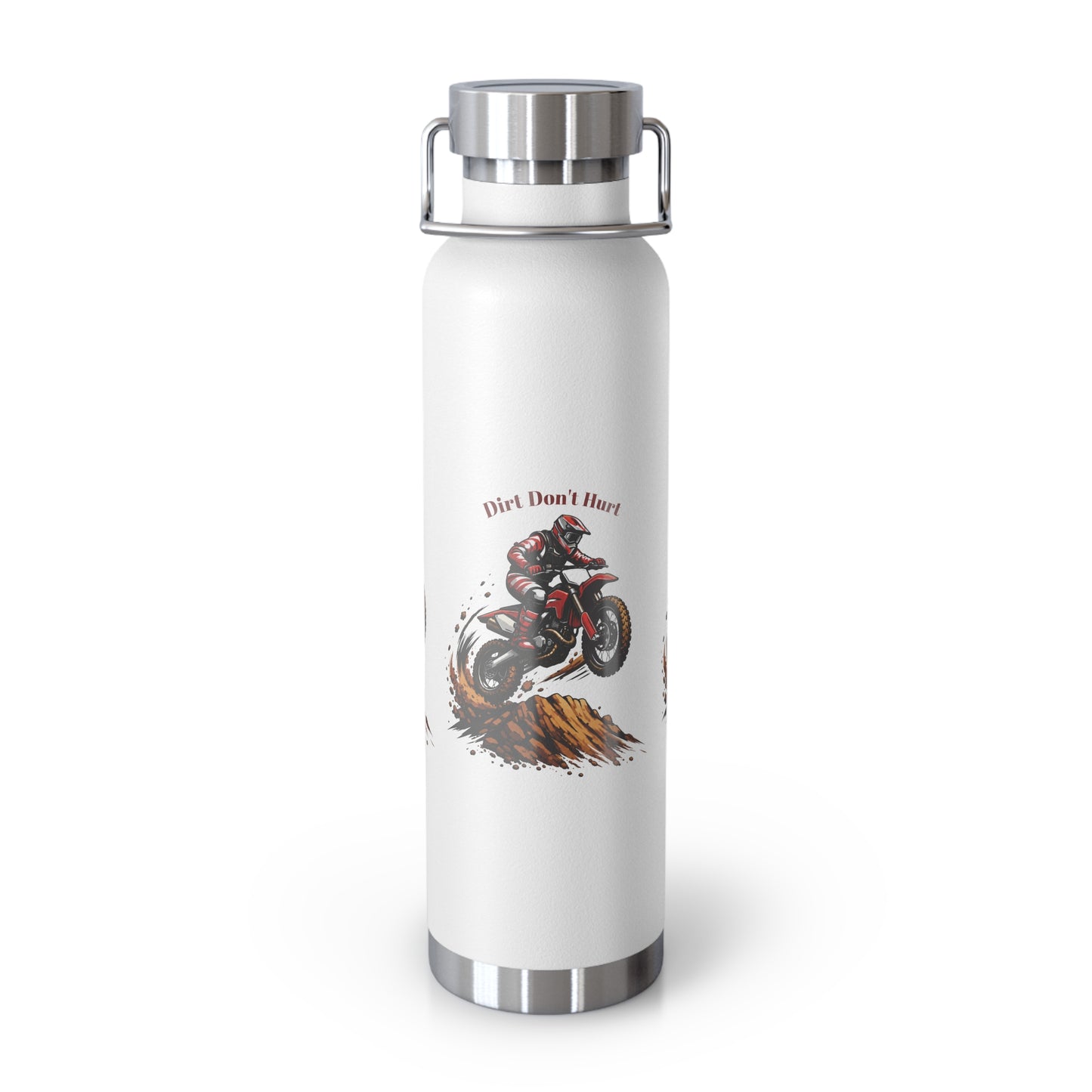 Dirt Don’t Hurt Moto Water Bottle — 22oz Insulated Stainless Steel