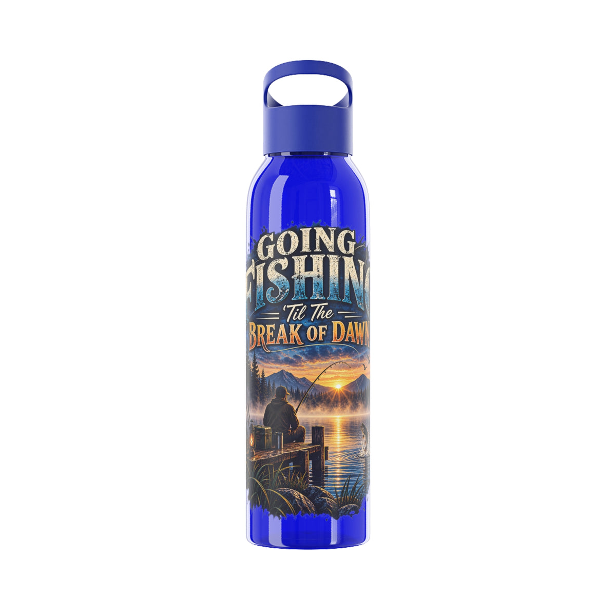 Going Fishing 'Til the Break of Dawn Water Bottle — Fishing Sunrise Stainless Bottle