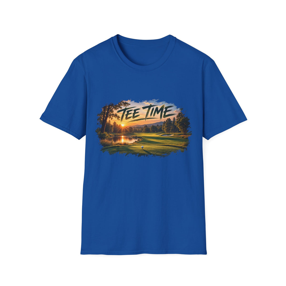 Tee Time Golf T-Shirt – Sunset Golf Course Tee