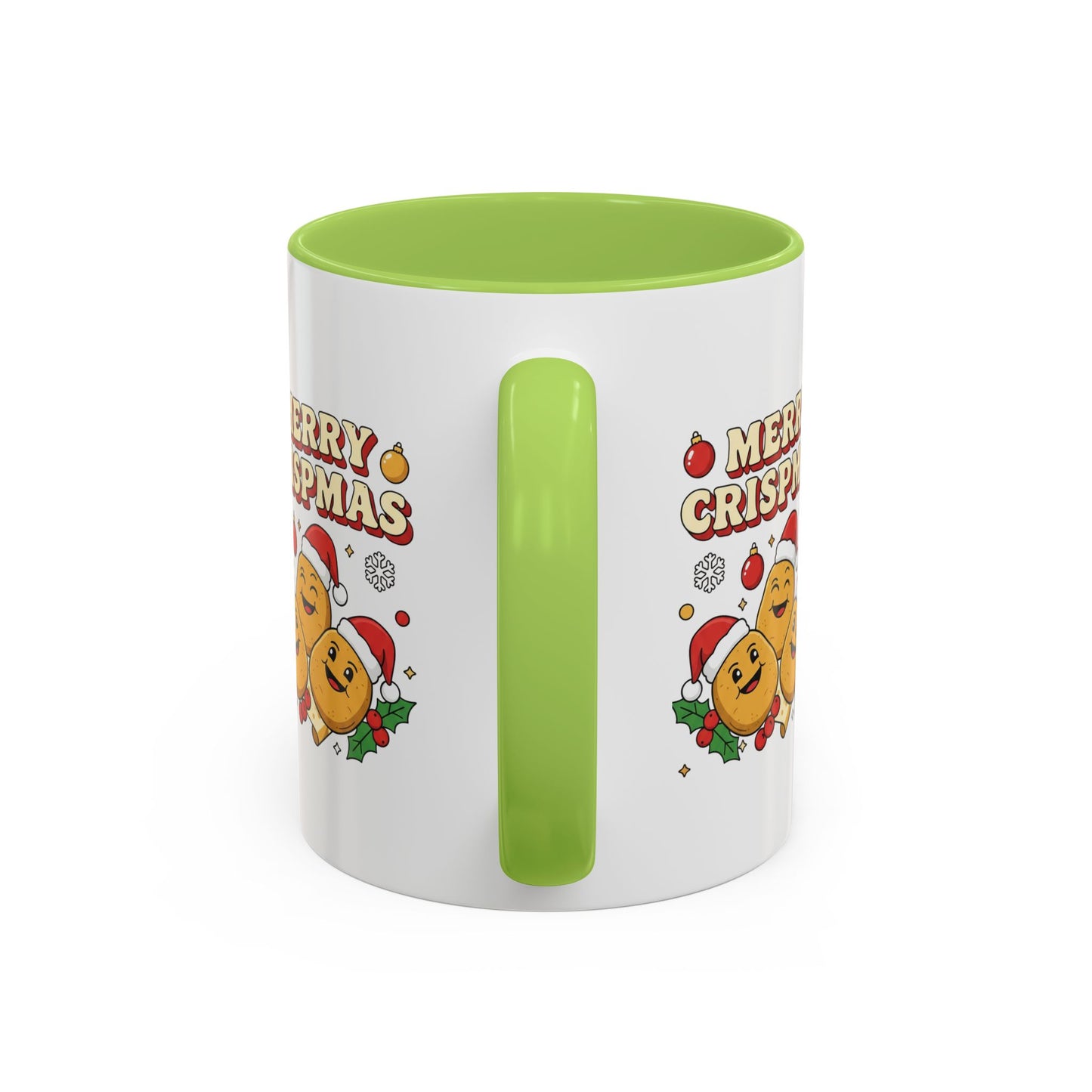 Merry Crispmas Christmas Accent Mug – Funny Festive Mug