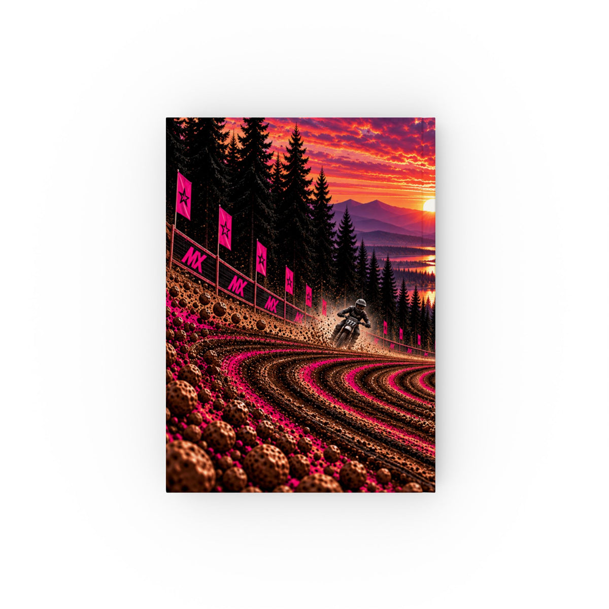 She Rides She Rules Hardback Journal – Girls Motocross Notebook