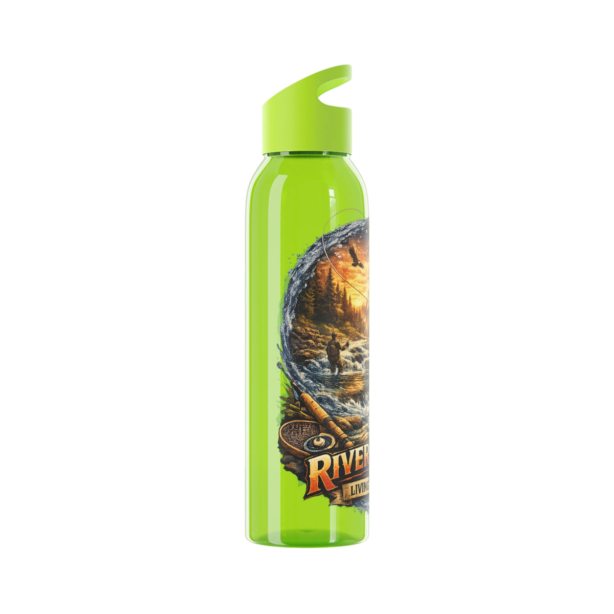 Gourde River Fishing Living the Dream – Bouteille de pêche pour pêcheur