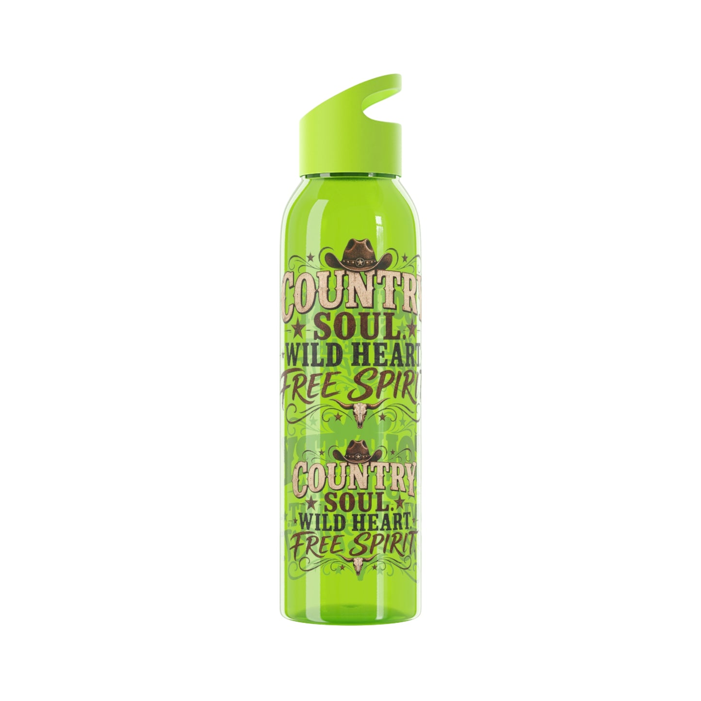 Country Soul Wild Heart Free Spirit Water Bottle – Country Western Bottle