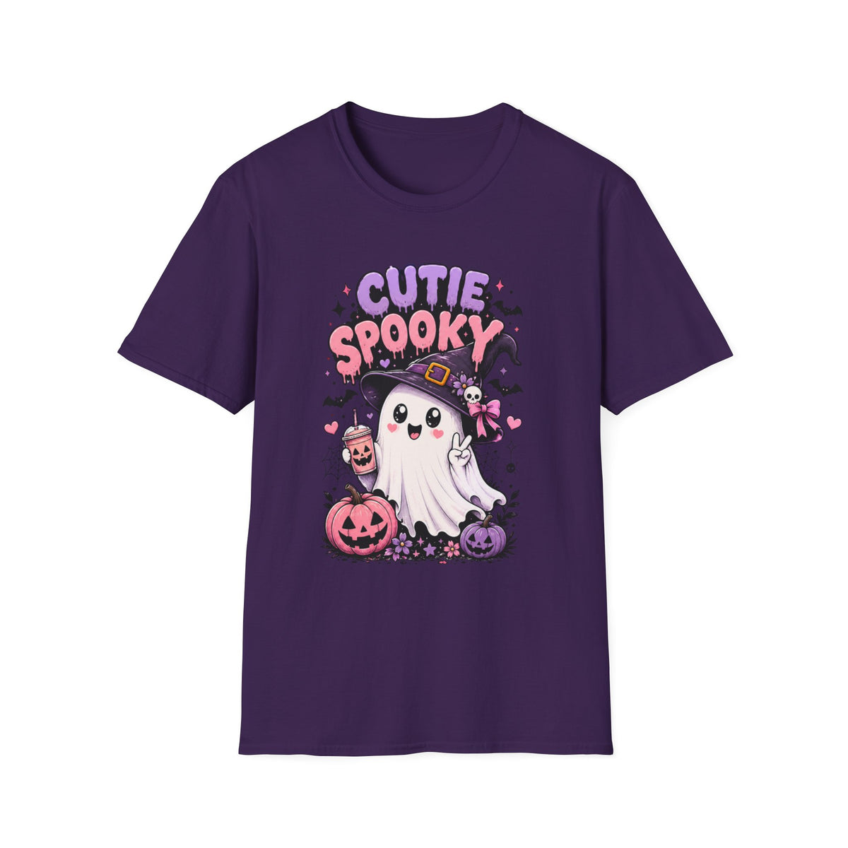 Cutie Spooky Ghost Halloween T-Shirt – Cute Graphic Tee