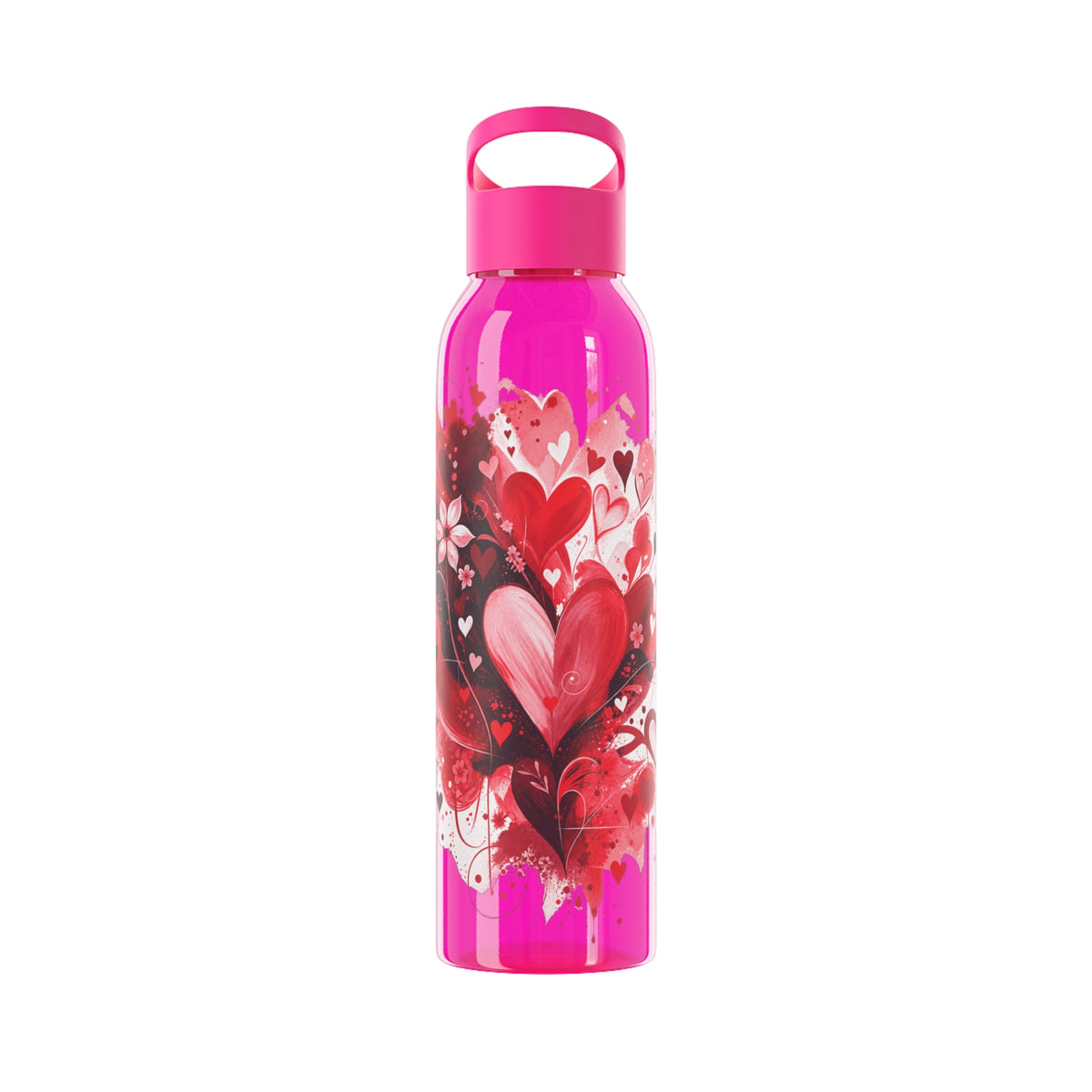 Floral Hearts Water Bottle | 21.9oz Reusable Bottle