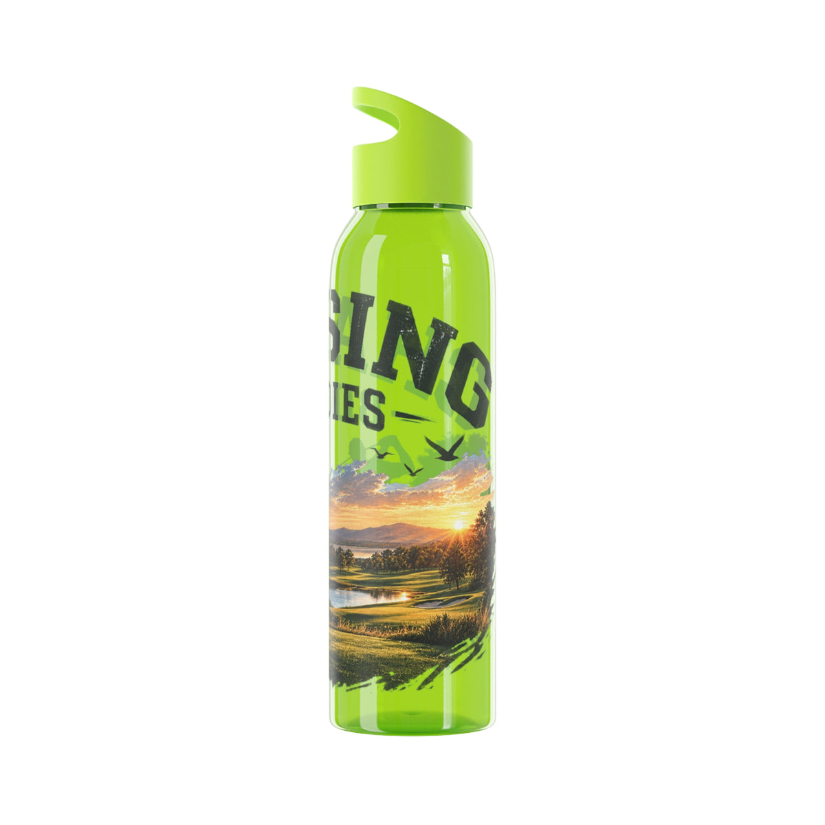 Chasing Birdies Golf Water Bottle – Full Wrap Golfer Design