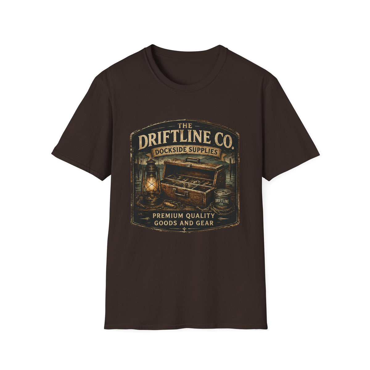 The Driftline Company – Dockside Supplies Indigo Blue T-Shirt