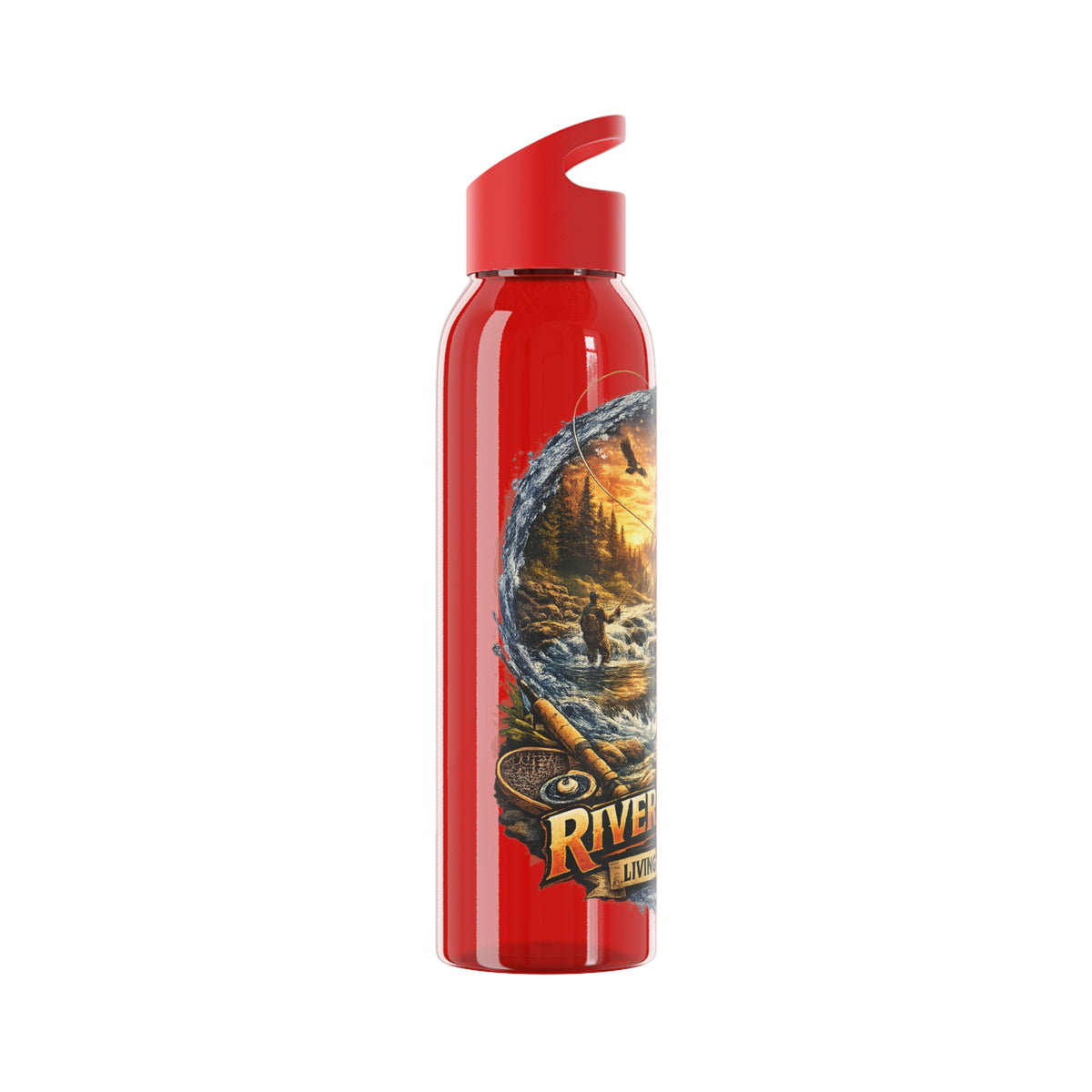 Gourde River Fishing Living the Dream – Bouteille de pêche pour pêcheur