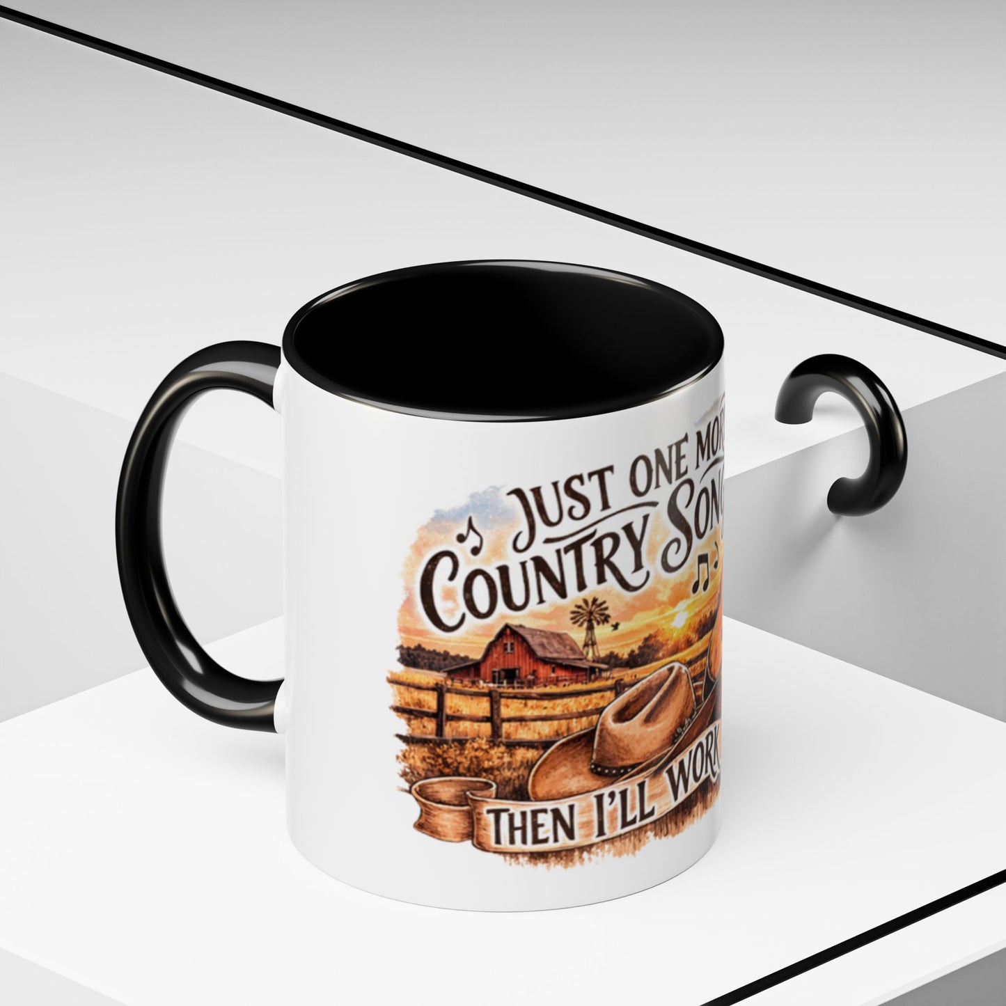 Mug à café country - Mug accent "Juste une autre chanson country" (325 ml)