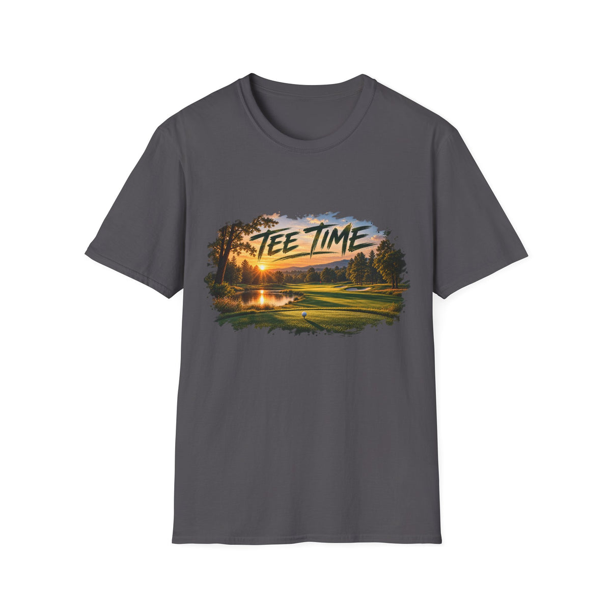 Tee Time Golf T-Shirt – Sunset Golf Course Tee