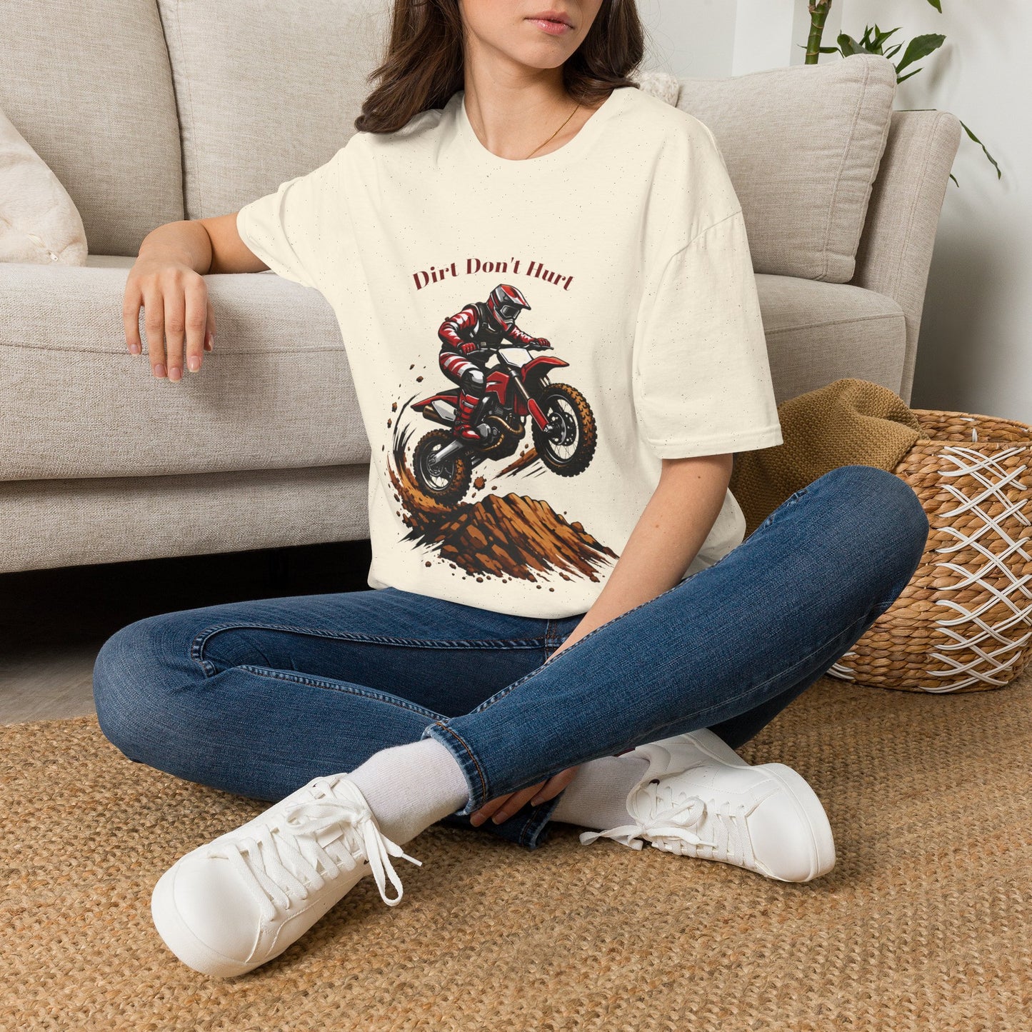 Dirt Don't Hurt Motocross T-Shirt Off Road Dirt Bike Graphic Tee