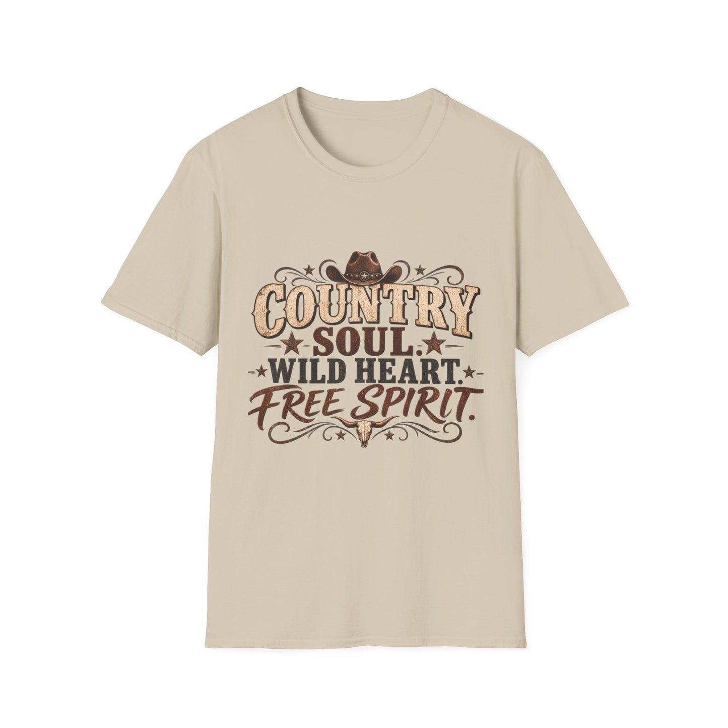 Country Soul Wild Heart Free Spirit T-Shirt – Western Country Tee
