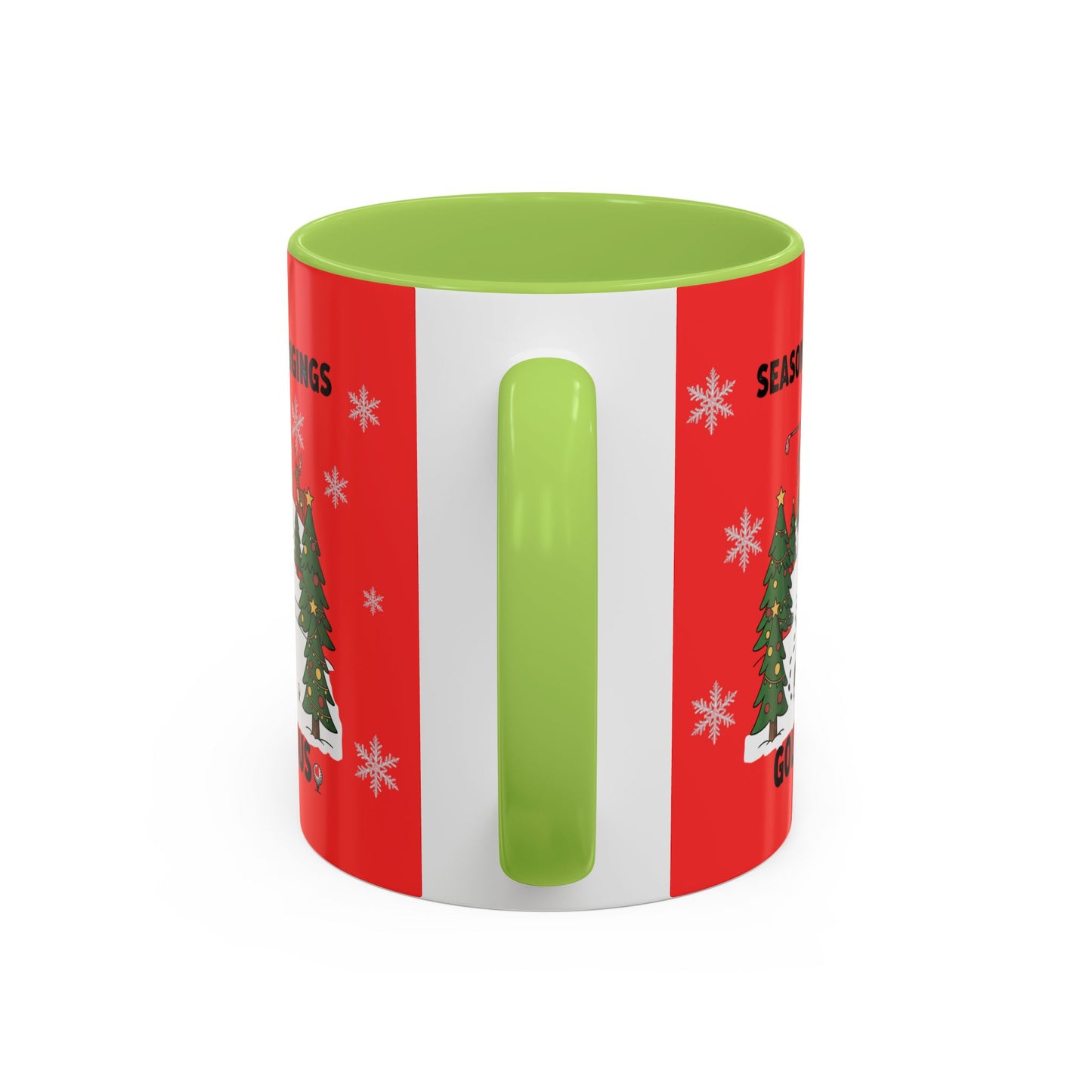 Golf Claus Christmas Accent Mug – Season’s Swingings Golf Mug