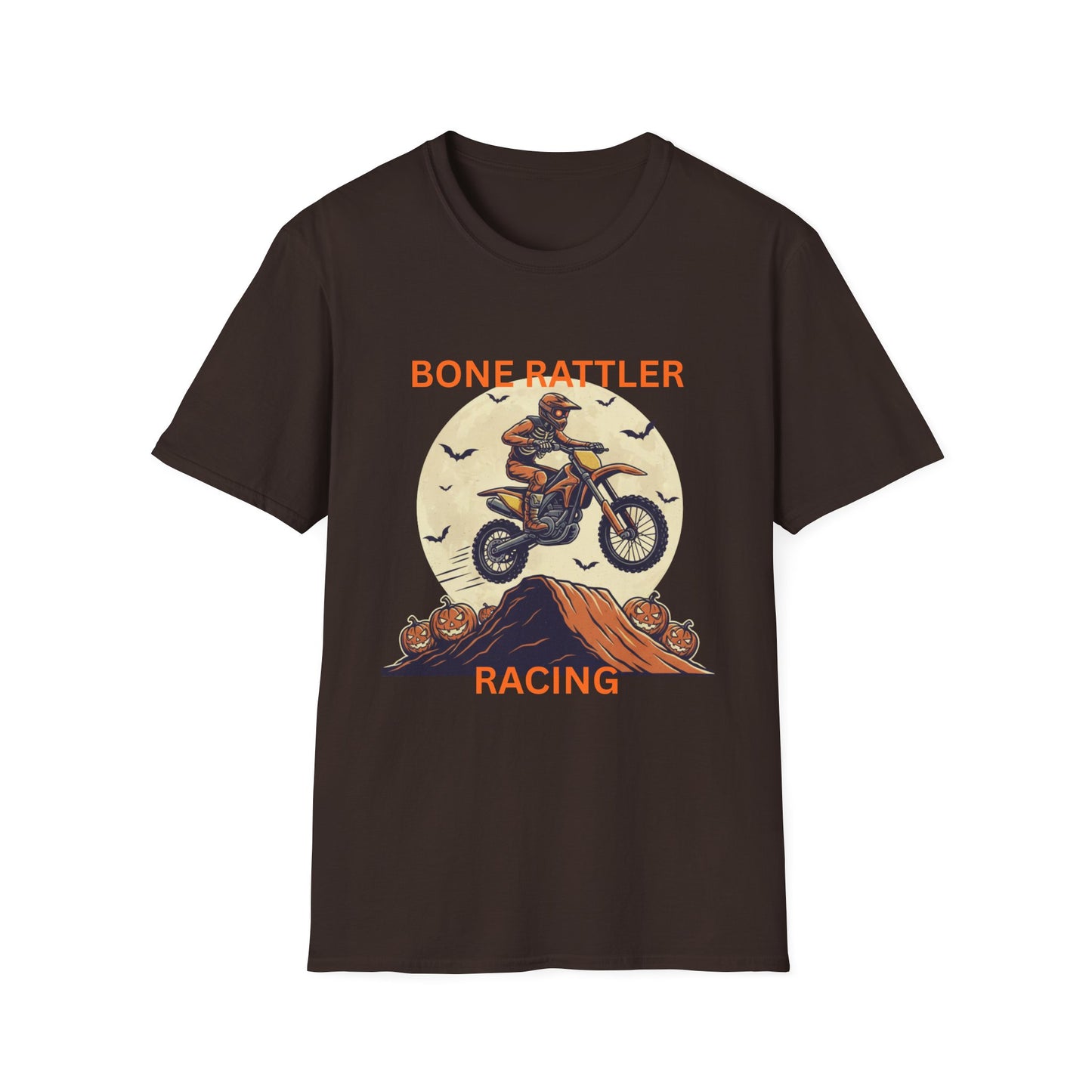 Bone Rattler Motocross Halloween T-Shirt – Unisex Dirt Bike Tee