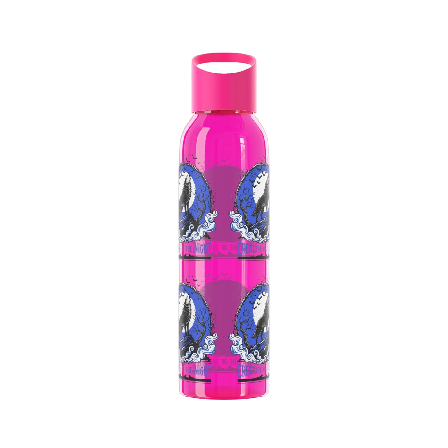 Creature of the Night Halloween Water Bottle – Werewolf Moon Design