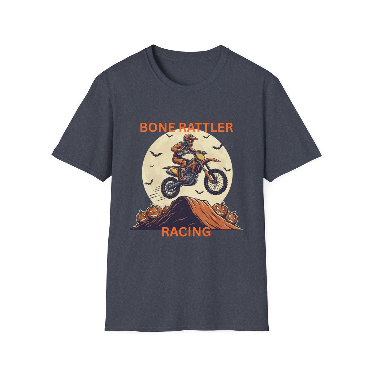 Bone Rattler Motocross Halloween T-Shirt – Unisex Dirt Bike Tee