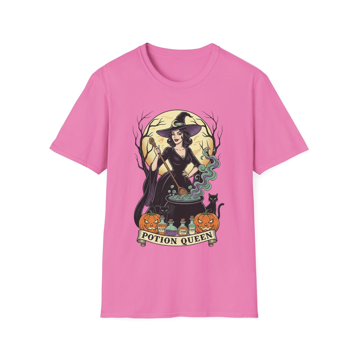 Potion Queen Halloween T-Shirt – Witch Graphic Unisex Tee