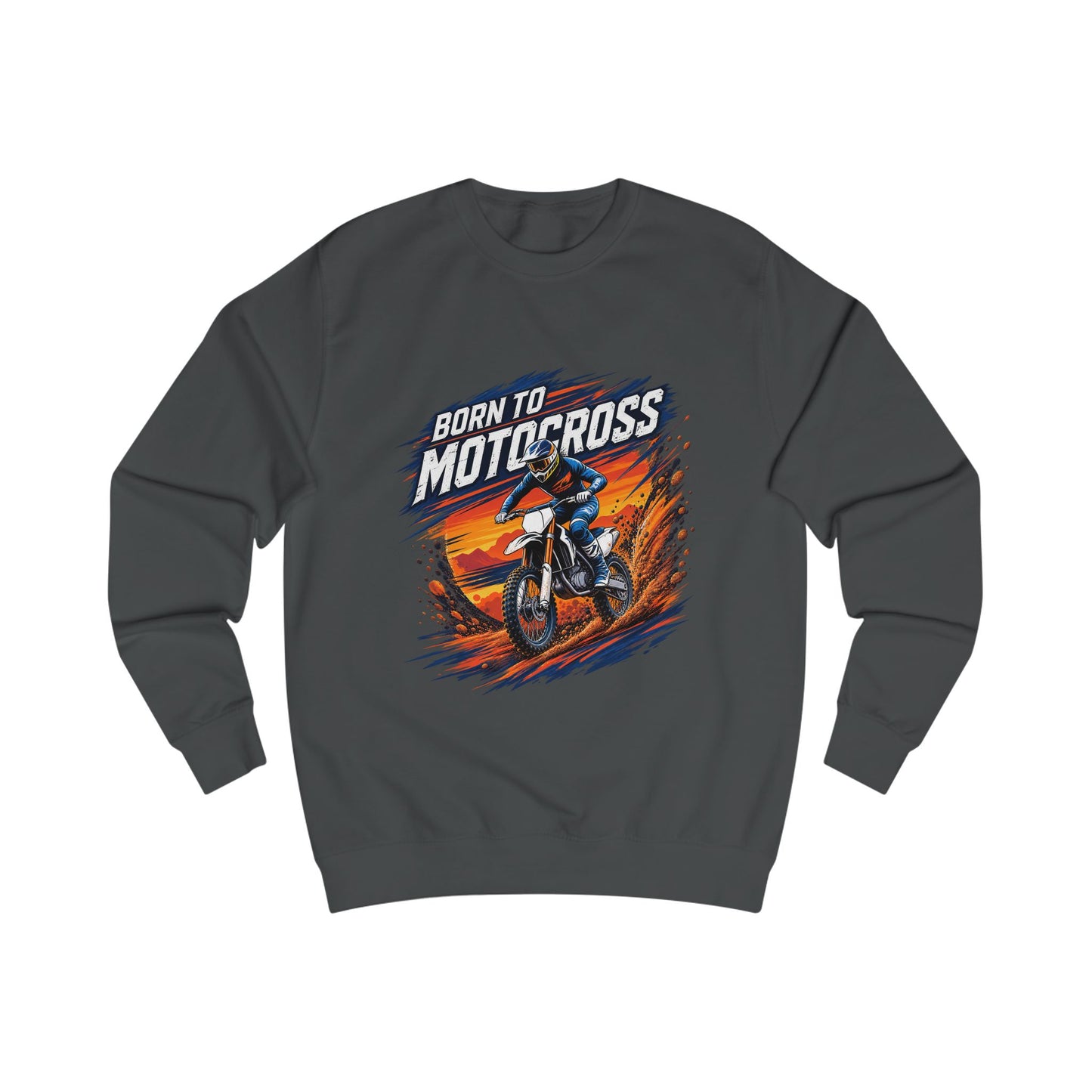 Born to Motocross Sweatshirt — Dirt Bike Racing Crewneck