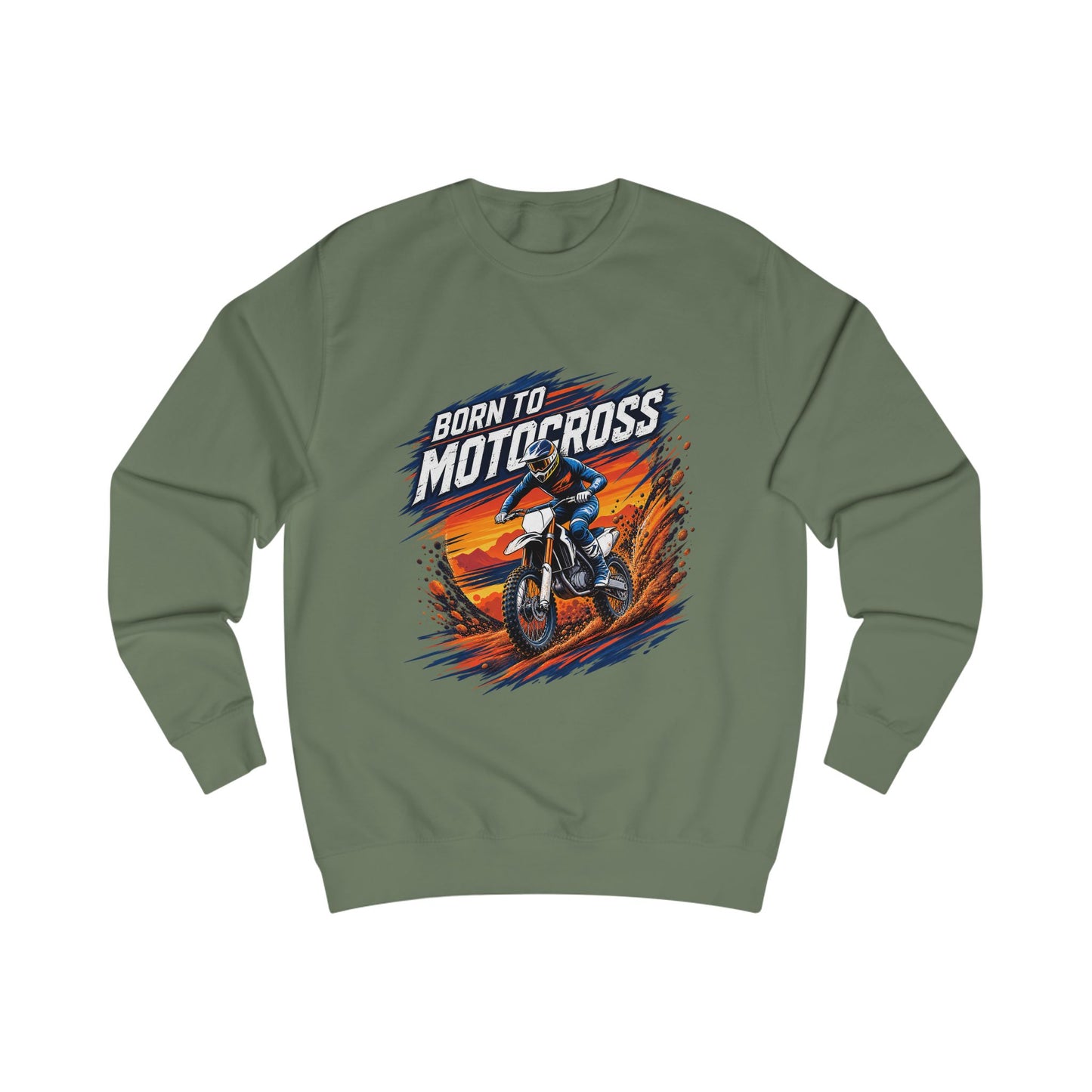 Born to Motocross Sweatshirt — Dirt Bike Racing Crewneck