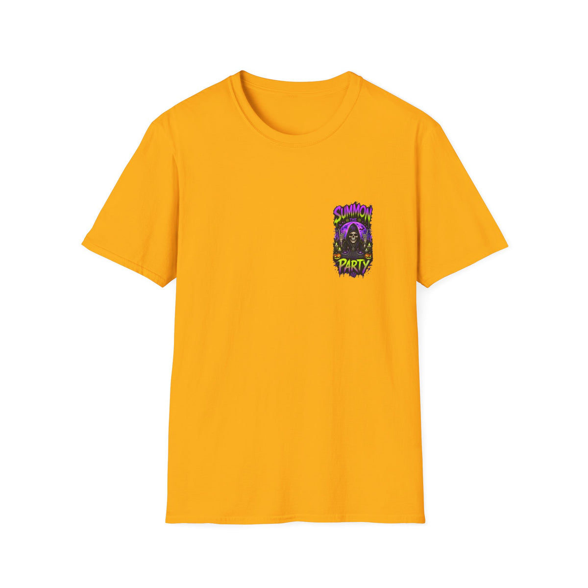 Summon The Party Halloween Unisex T-Shirt – Front & Back Print