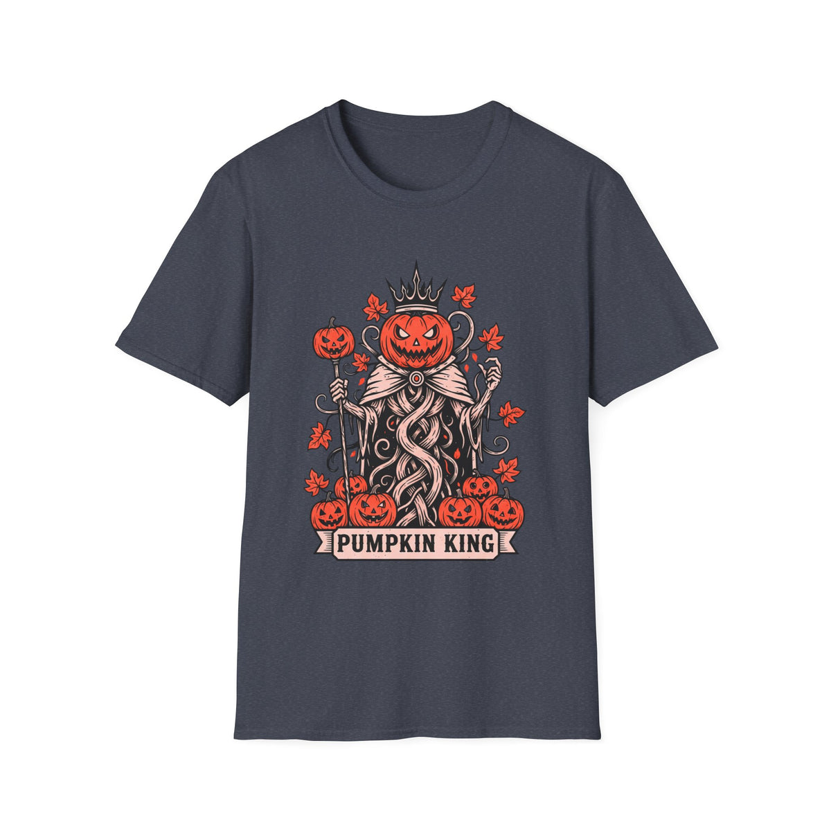 Pumpkin King Halloween Unisex T-Shirt – Gothic Pumpkin Graphic Tee