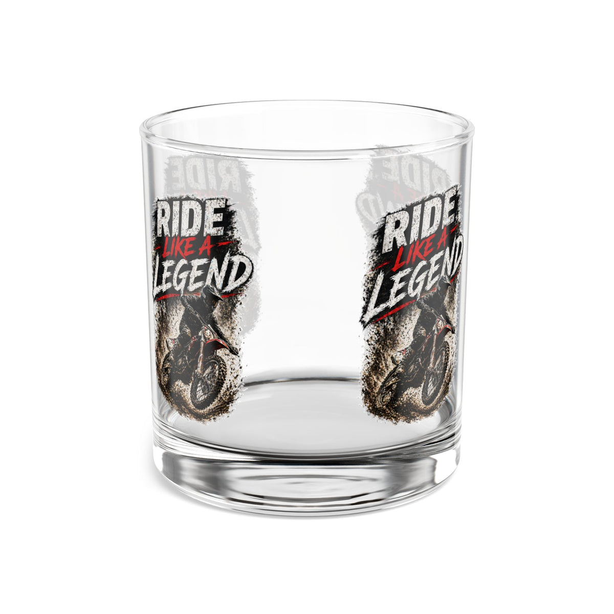 Ride Like a Legend 10oz Glastrinkbecher – Motocross Whiskyglas